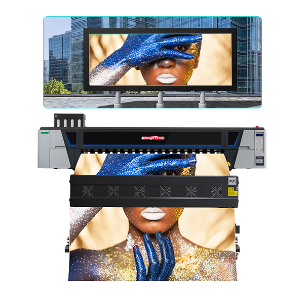 KingJet KJ-1602 KJ-1802 2-Head Eco Solvent Printer For Vinyl