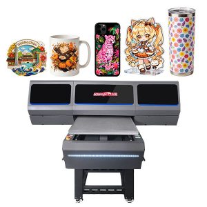 KingJet KJ-6090P Multifunctional 6090 Flatbed UV Printer for Custom Printing